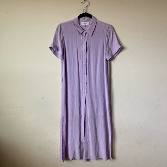 L’academie The Shirt Dress in Lilac Size XS - Picture 2 of 8